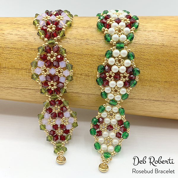 Rosebud Bracelet, design by Deb Roberti