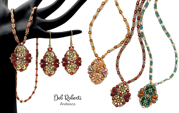 Arabesco Pendant, Earrings & Necklace