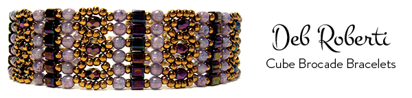 Deb Roberti's Cube Brocade Bracelets