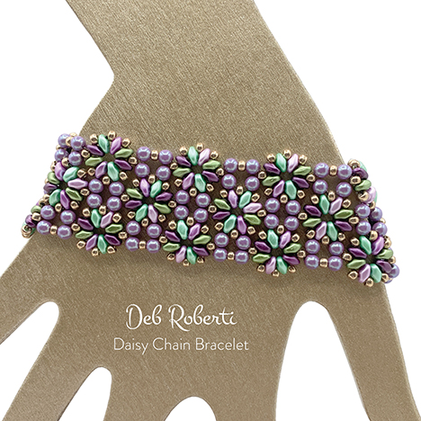 Daisy Chain Bracelet, design by Deb Roberti