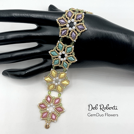 GemDuo Flowers, design by Deb Roberti