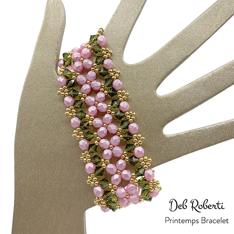 Printemps Bracelet, design by Deb Roberti