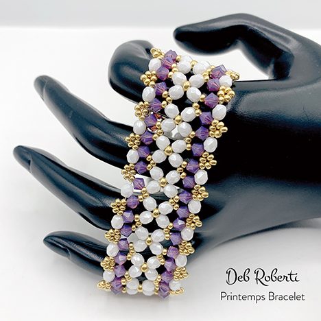 Printemps Bracelet, design by Deb Roberti