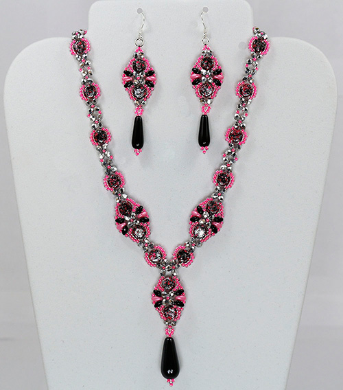 Babette Necklace & Earrings, design by Deb Roberti