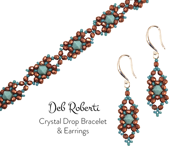 Crystal Drop Bracelet & Earrings