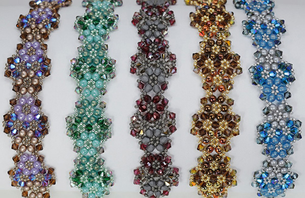 Lilac Bracelets at Deb Roberti's AroundTheBeadingTable.com