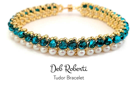 Tudor Bracelet, crystal bead design