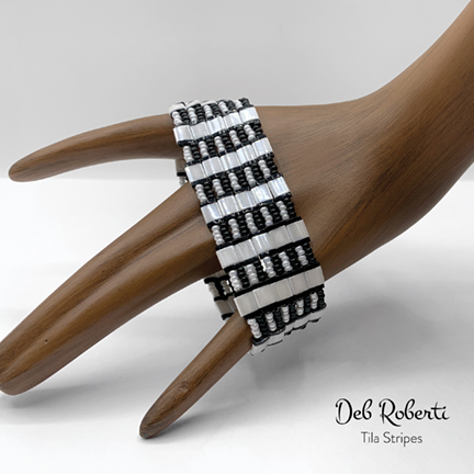 Tila Stripes, design by Deb Roberti