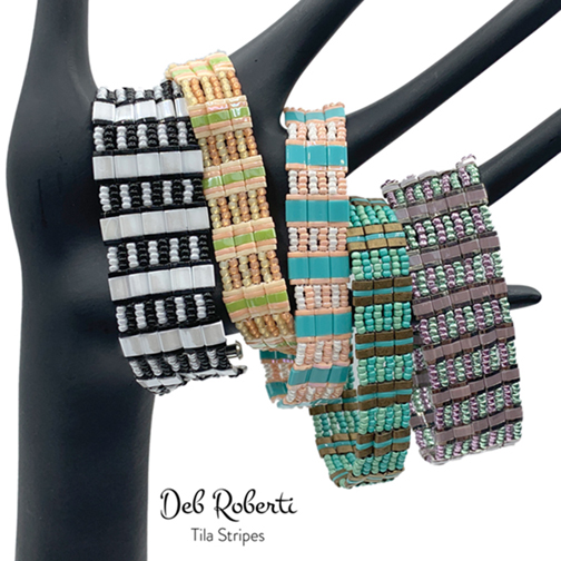 Tila Stripes, design by Deb Roberti