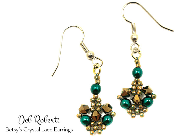 Betsy's Crystal Lace Earrings